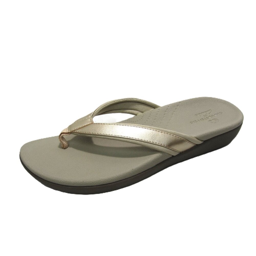 Clarks Gold Brio Sol Cloudstepper Sandals (size 8)